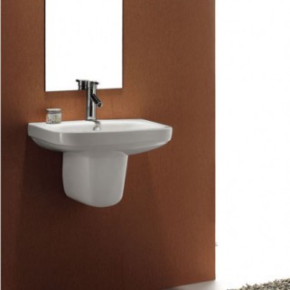 H�nge Waschbecken + Nanobeschichtung m. Halbs�ule 