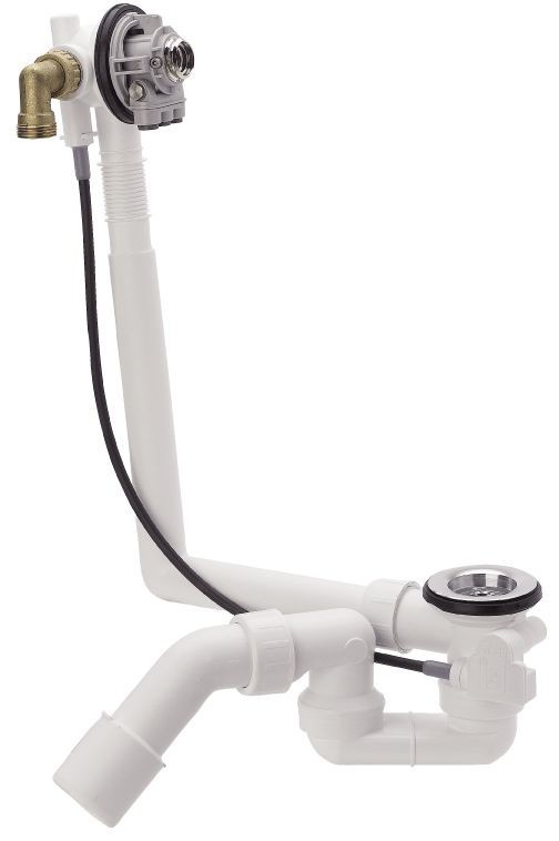 Viega "Multiplex Trio" Ab und Überlauf Garnitur mit Wasserzulauf